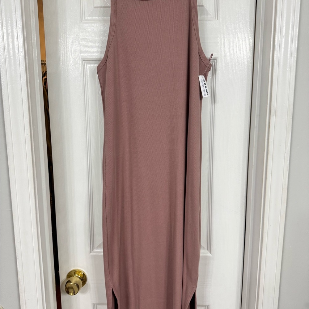 Old Navy Mauve Sleeveless Midi Dress